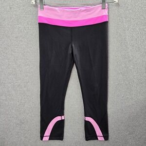 Lululemon Women Activewear Pants 6 Black Run Inspire Crop II Yoga Legging